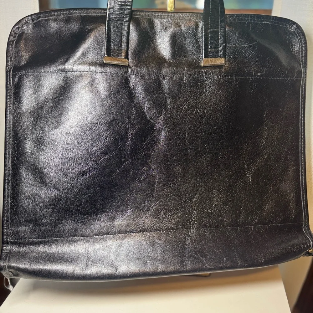 Vintage Bee Embroidered Needle point briefcase Bag